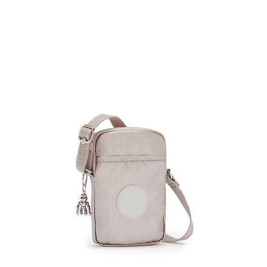 Torba Na Telefon Kipling Tally Metallic Crossbody Beżowe | PL 1847VR